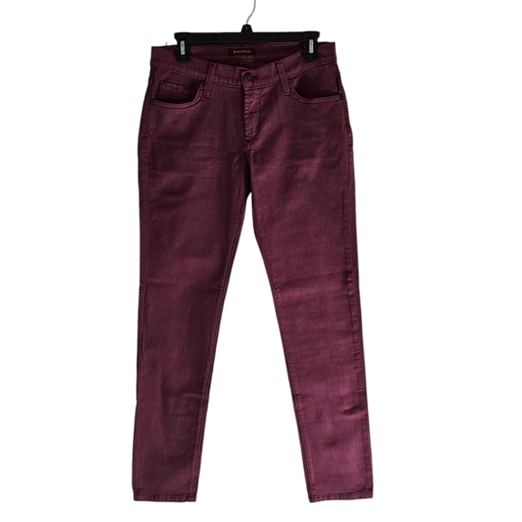 James Jeans Twiggly Legging Mid Rise Burgundy Jeans 30 NWT - Picture 1 of 7
